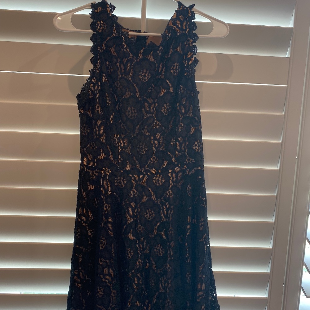Jodi Kristopher Black Lace Dress